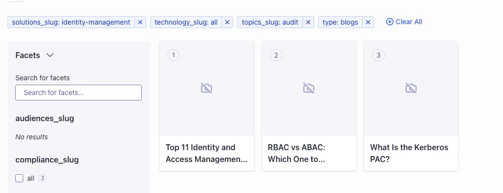 Algolia Dashboard