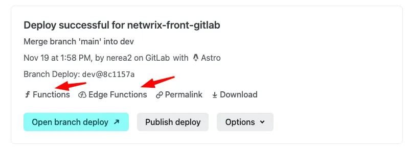 functions deploy