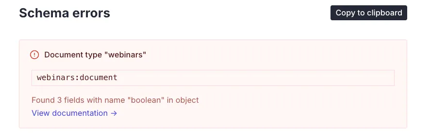 error field name