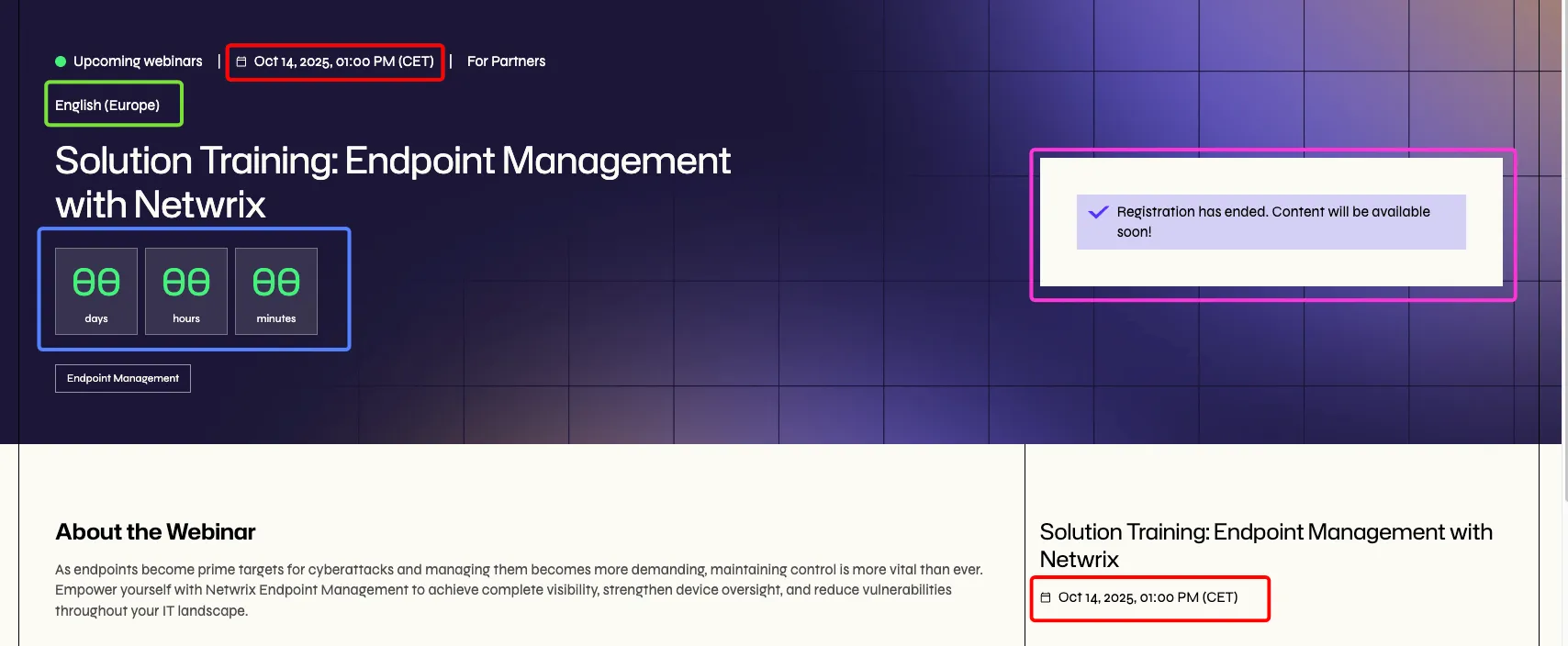 webinar single